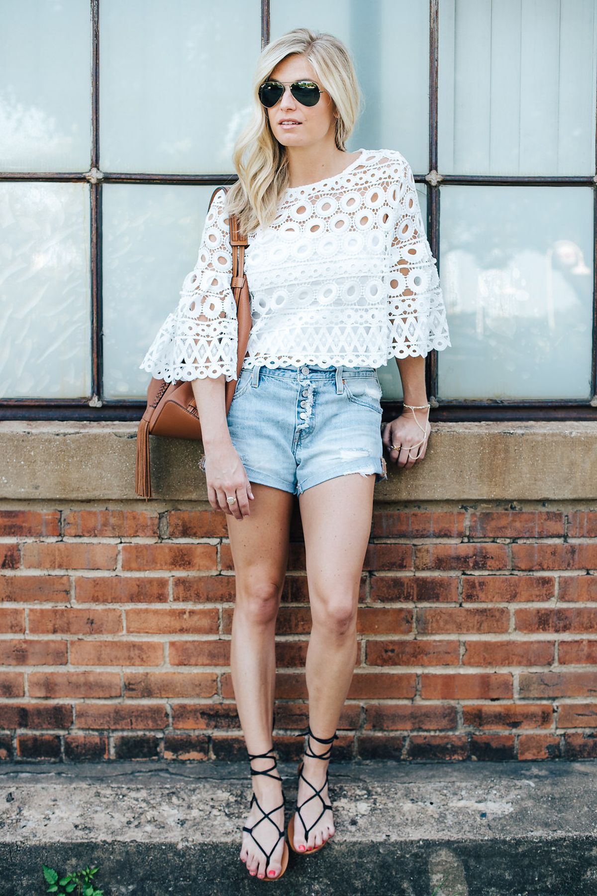White Crochet Top Outfits