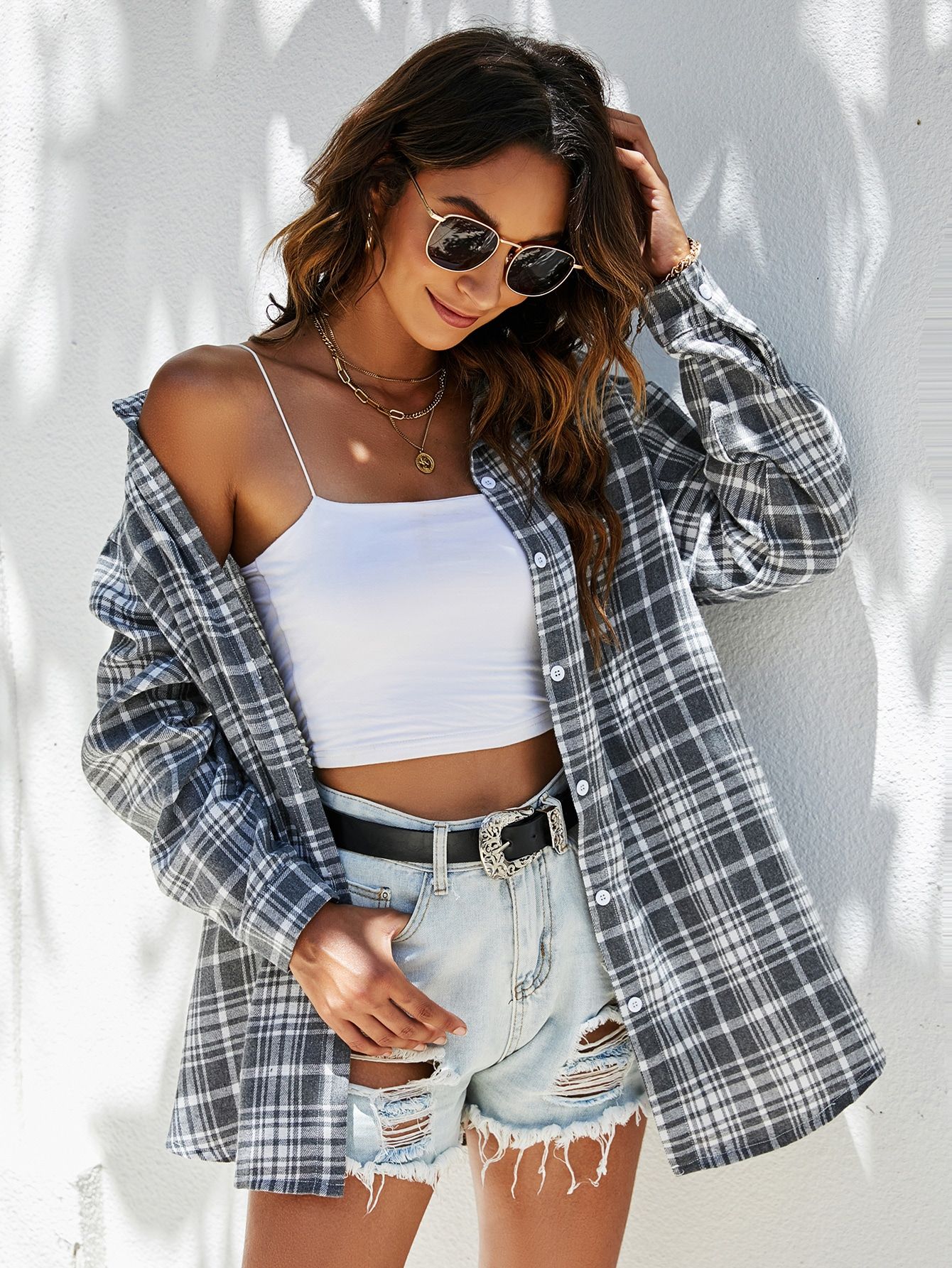 Plaid Tunic Outfit Ideas for
  Women