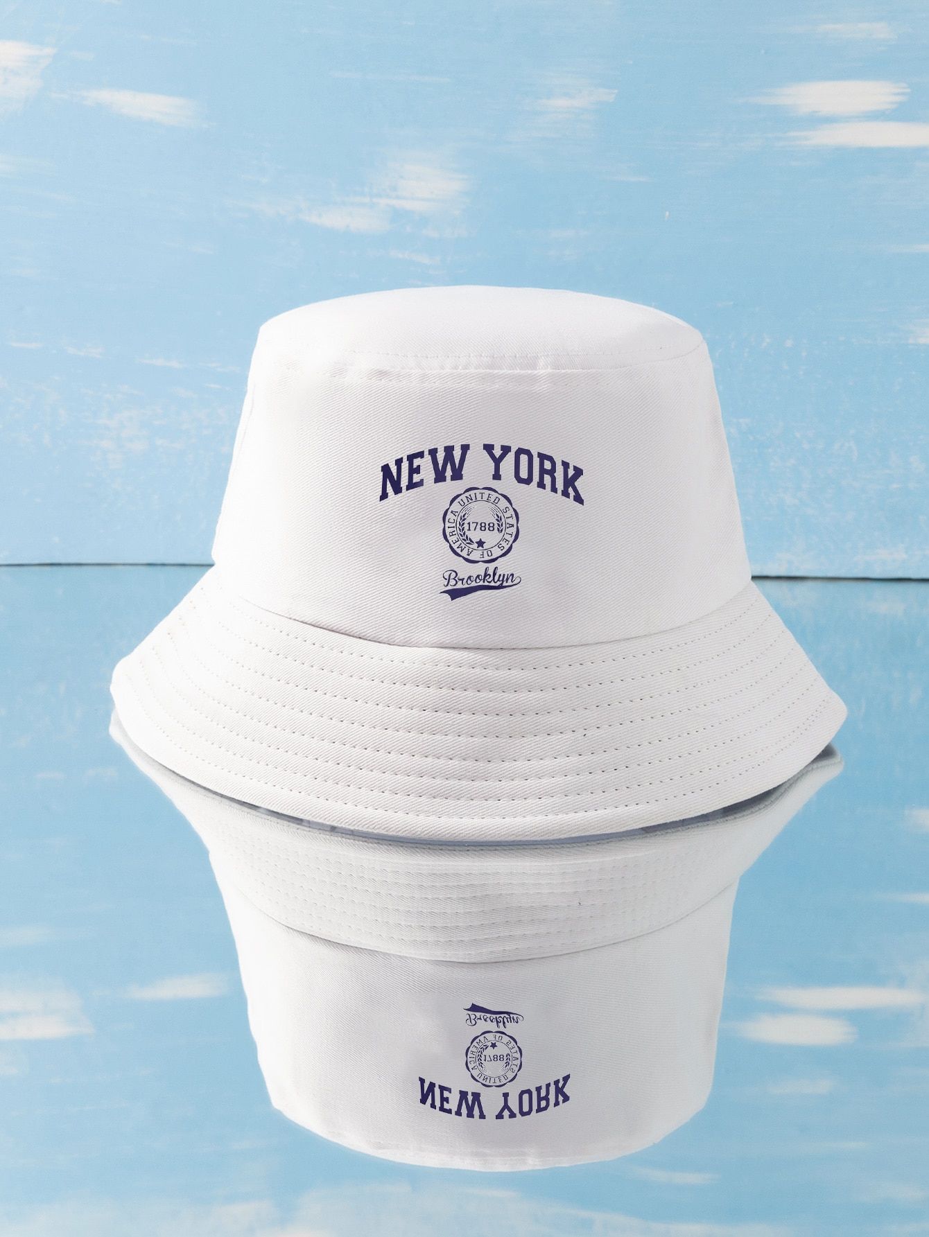 White Bucket Hat for Women