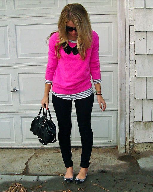 Hot Pink Sweater Outfit Ideas
  for Ladies