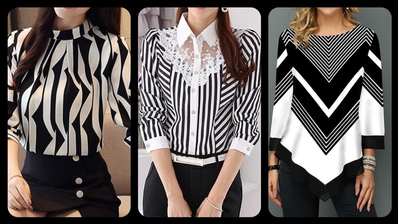 Black and White Blouse Outfit
  Ideas for Women