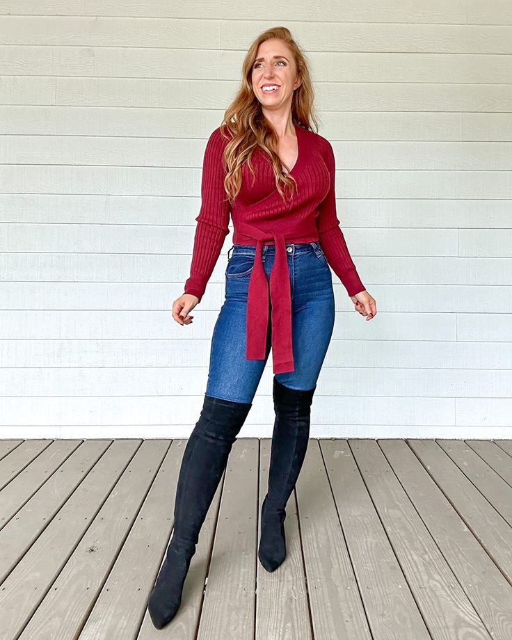 Sweater Boots Outfit Ideas