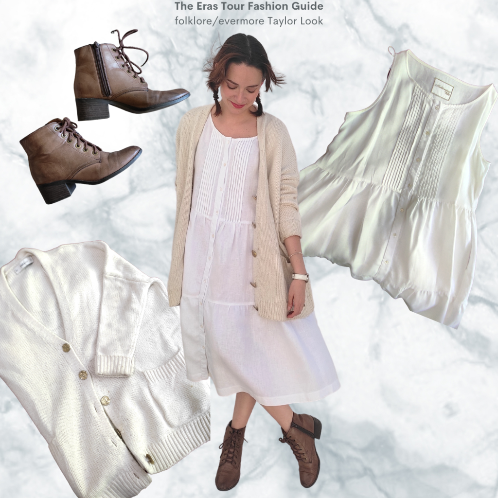 White Cotton Dress Outfit
  Ideas