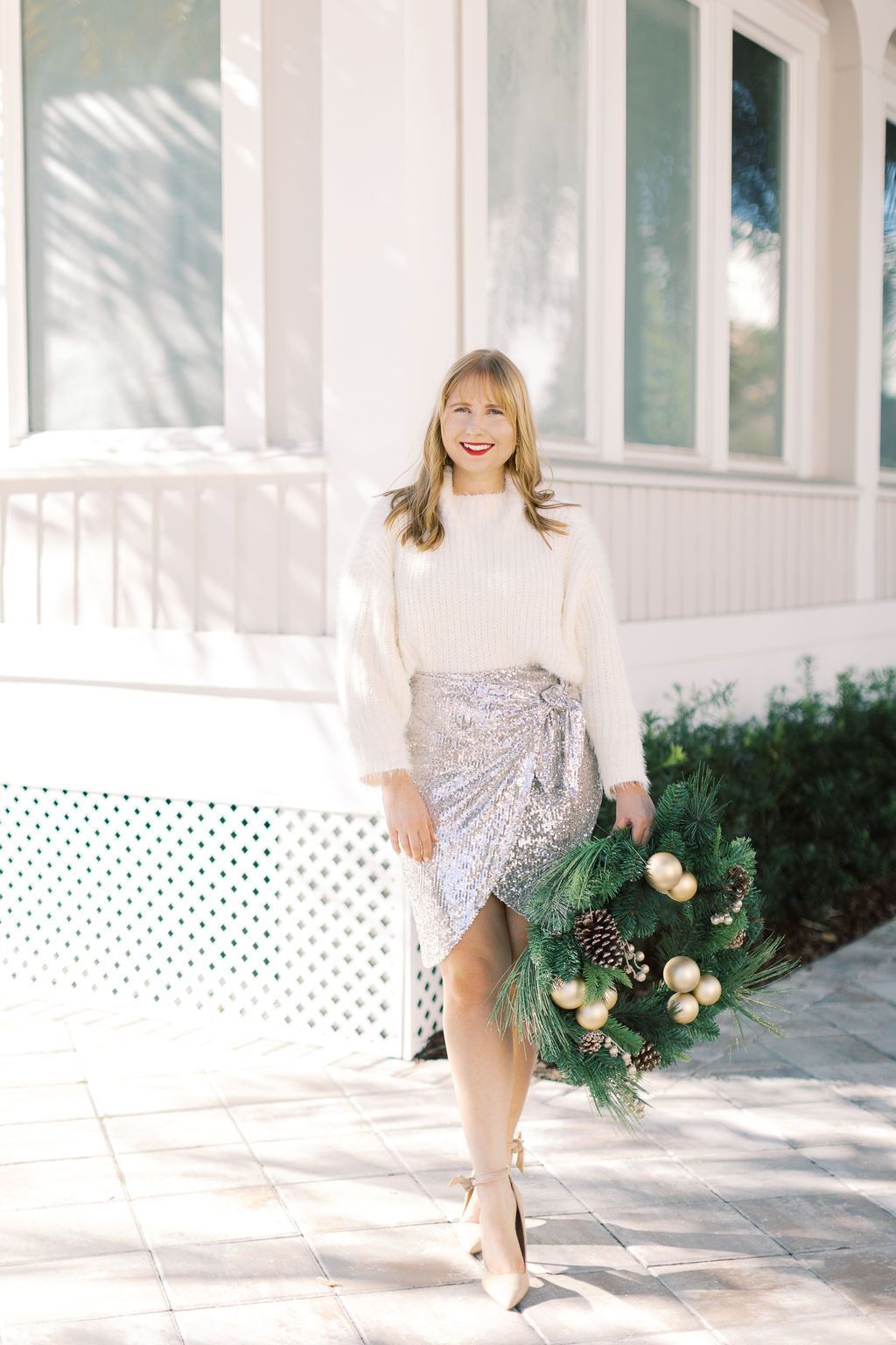 Sequin Mini Skirt Outfit Ideas