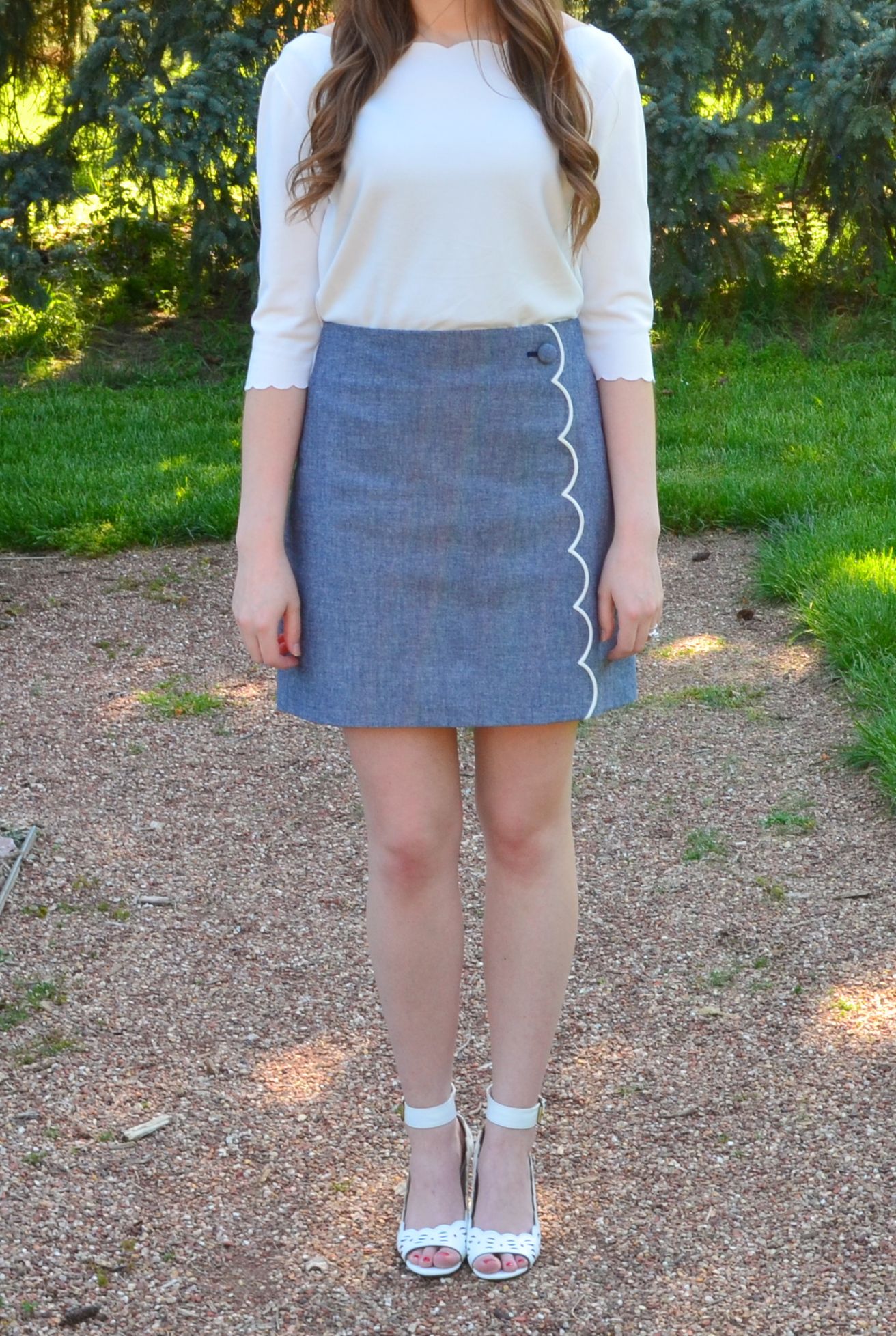 Scallop Skirt Outfits