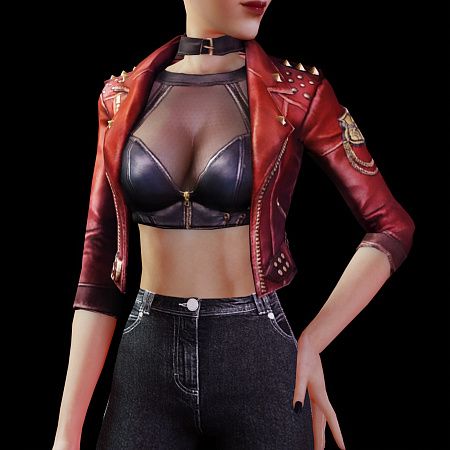 Punk Leather Jacket Outfit
  Ideas for Women