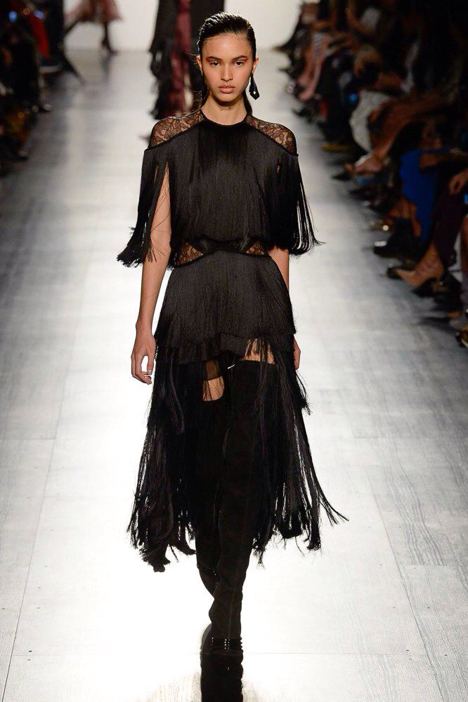 Outfit Ideas Black Fringe
  Dress