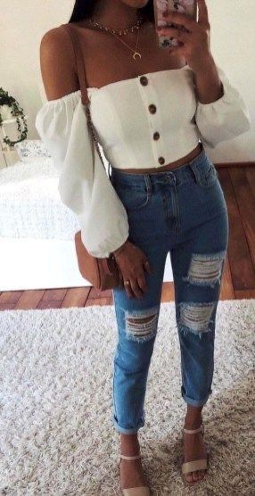 Waxed Jeans Outfit Ideas for
  Women