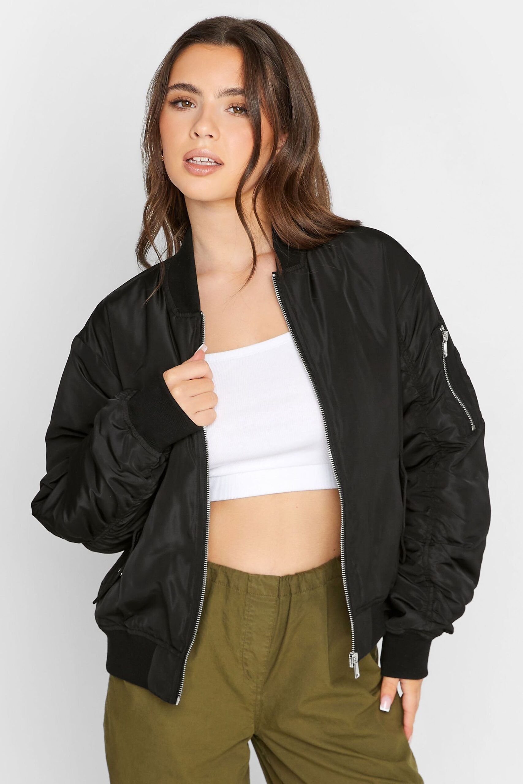 Black Bomber Jacket for Women
  Outfits