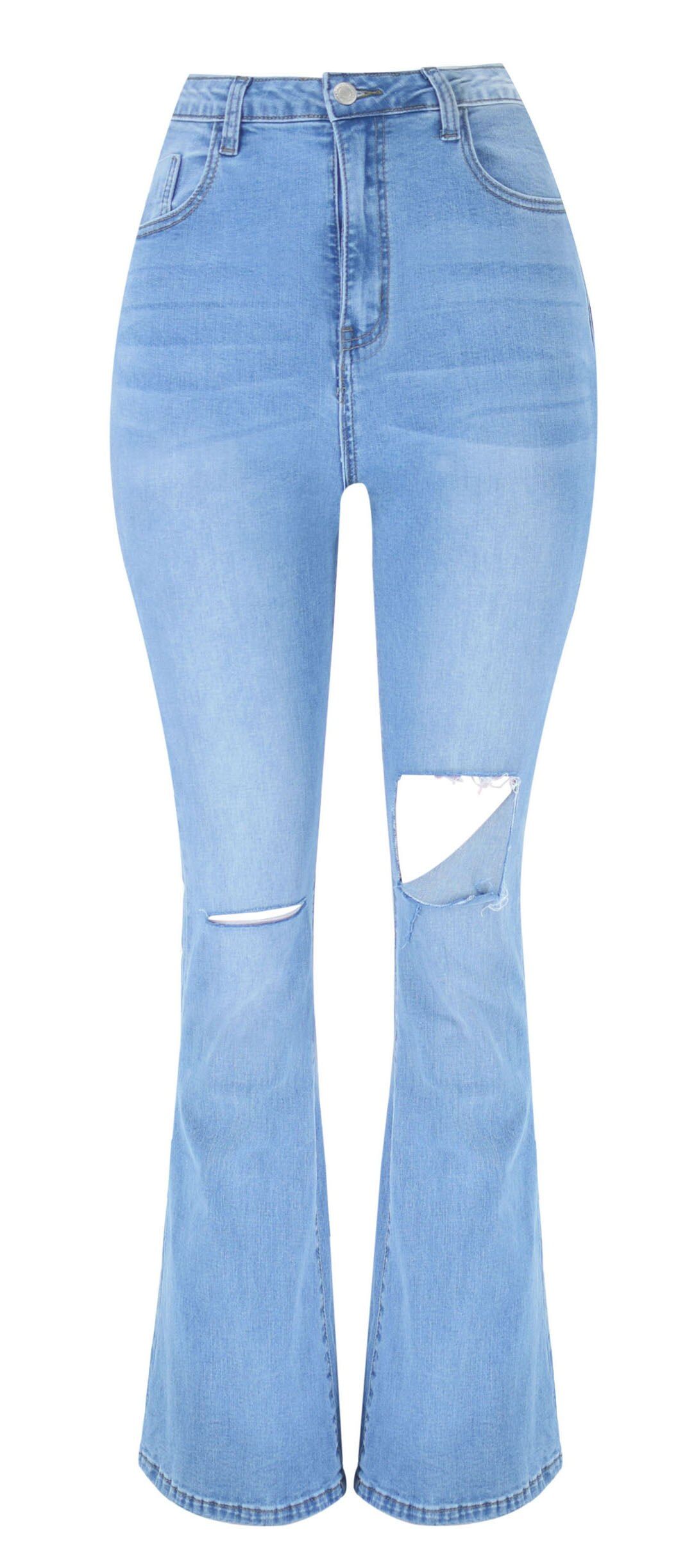 Light Blue Jeans Casual
  Outfits for Ladies