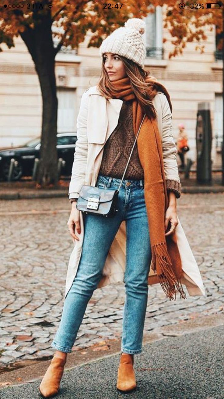Orange Scarf Outfit Ideas for
  Women