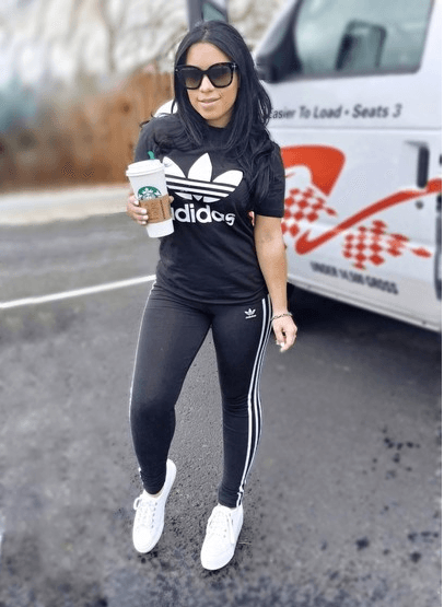 Adidas Tights Sporty Outfit
  Ideas for Women