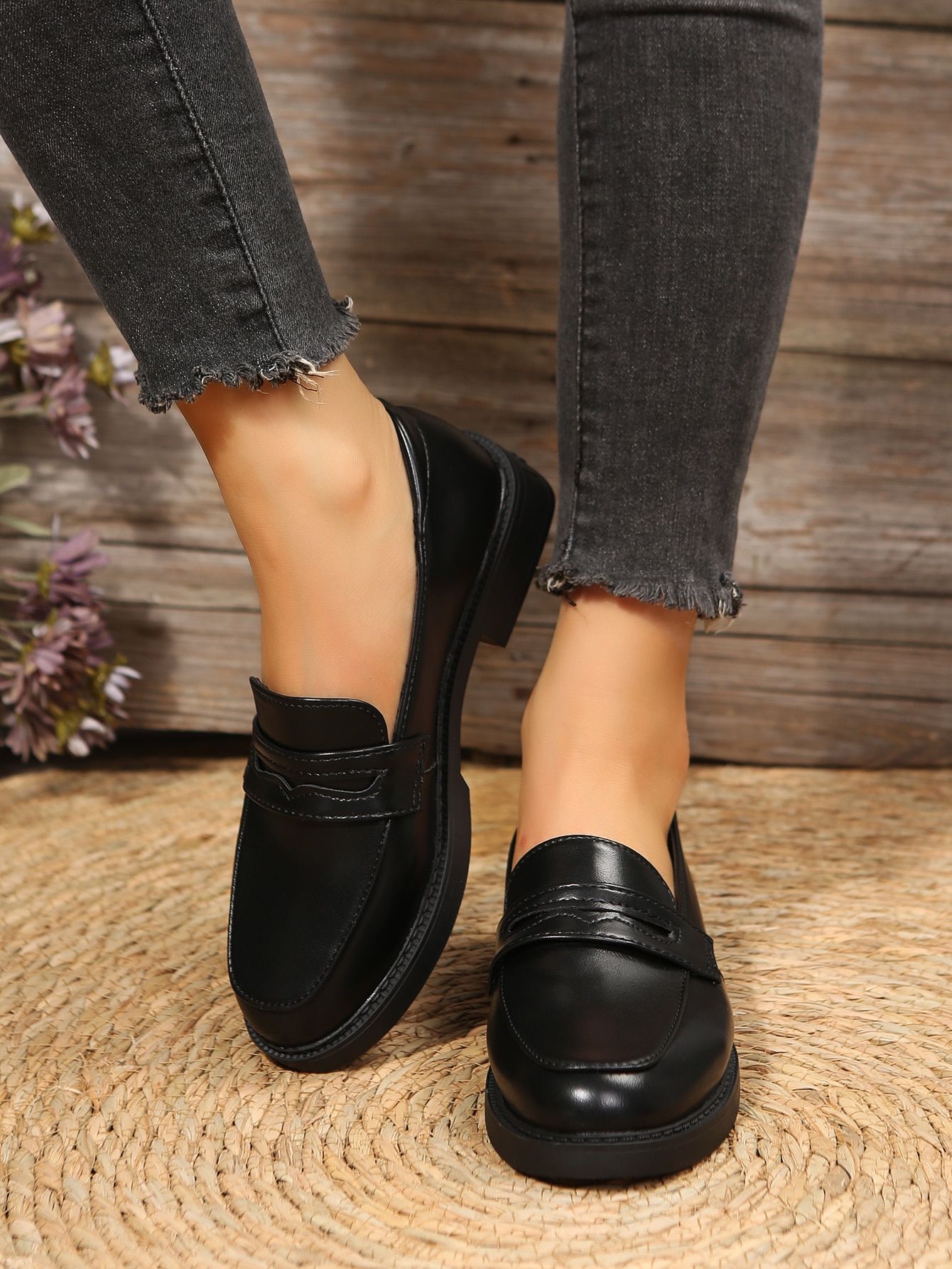 Black Loafers for Women