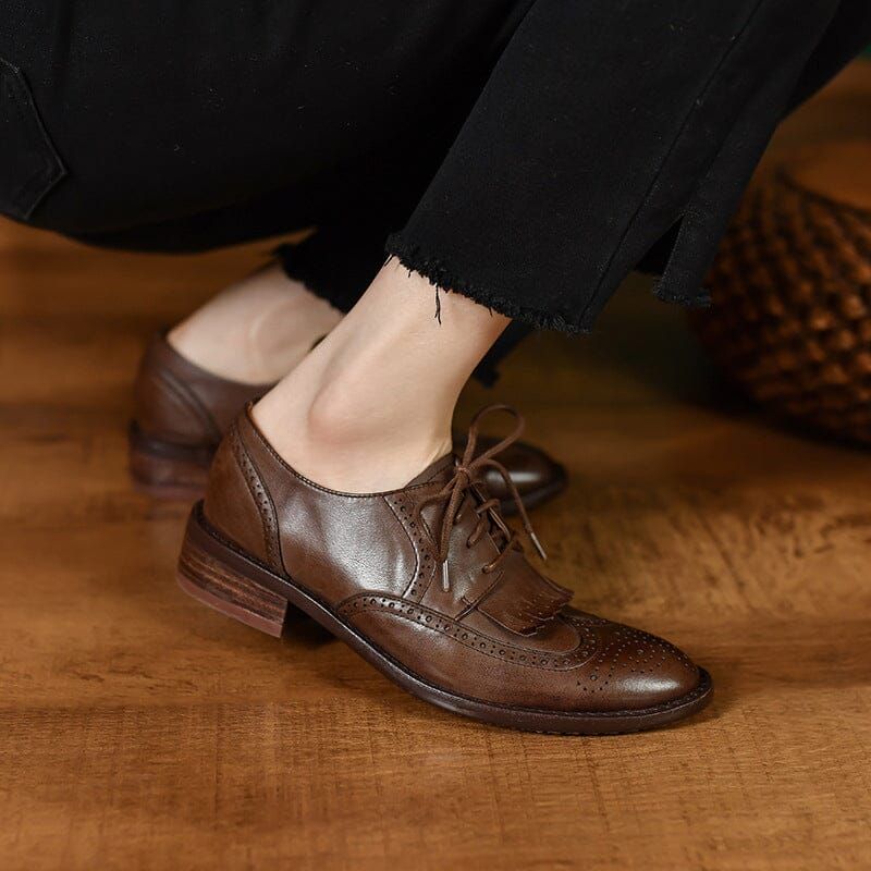 Brown Wingtip Shoes Outfit
  Ideas for Women