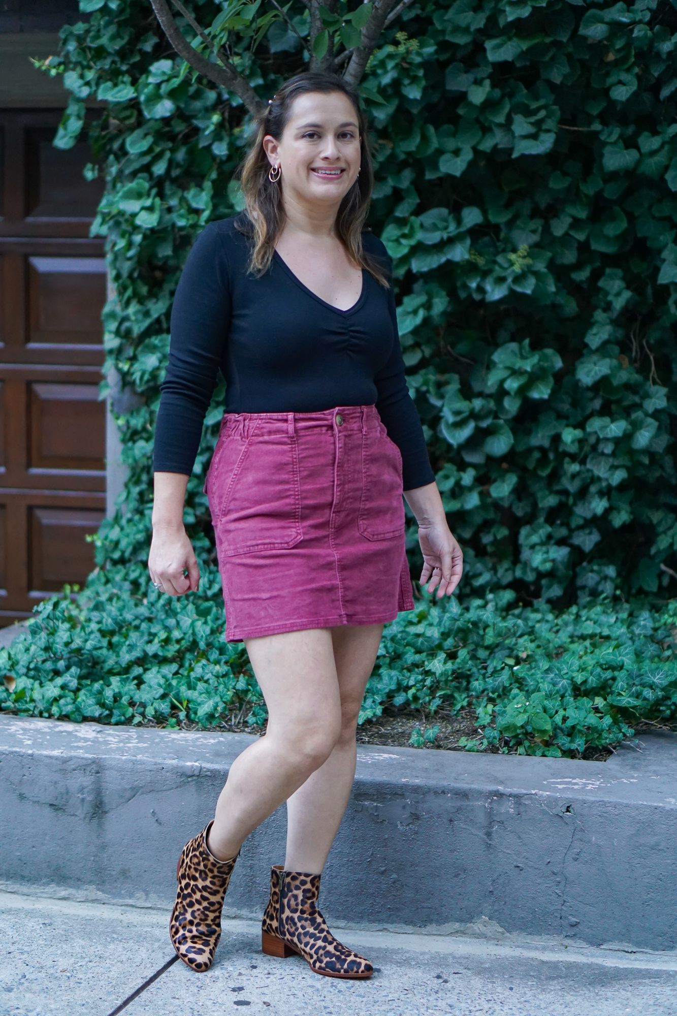 Corduroy Mini Skirt Outfit
  Ideas for Ladies