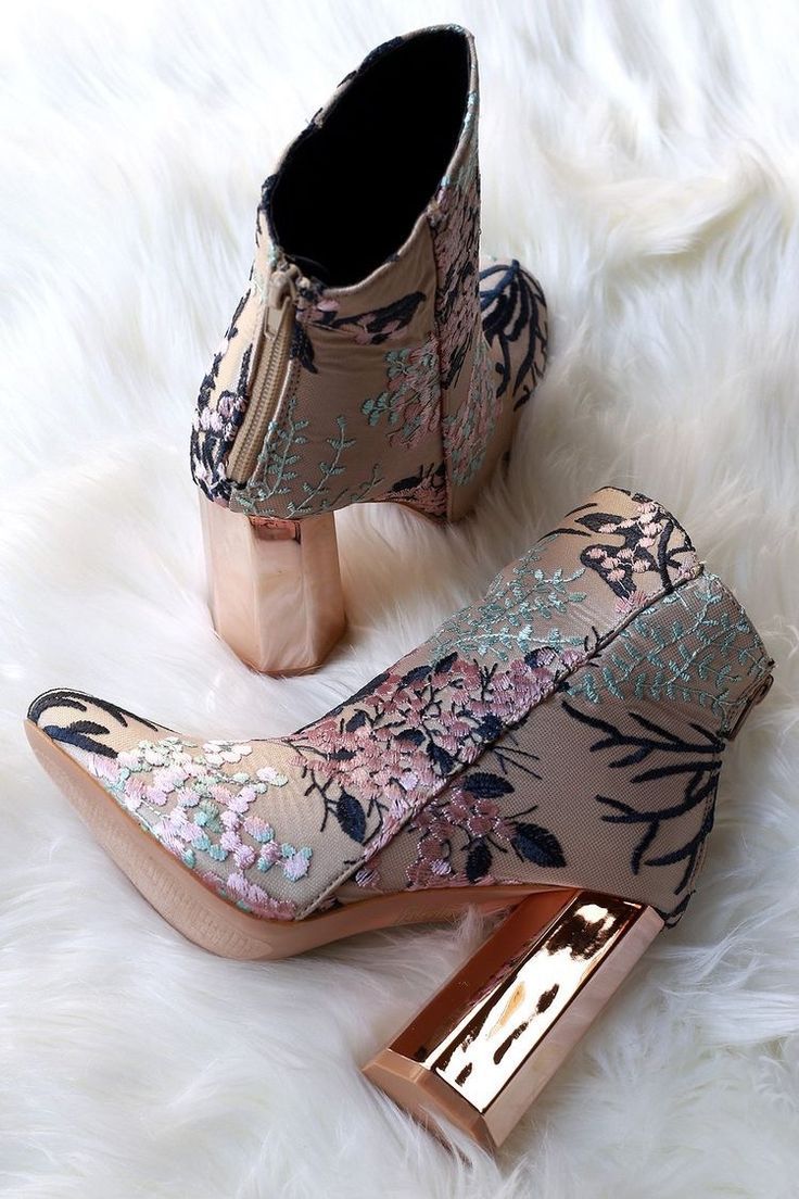 Embroidered Floral Booties
  Outfit Ideas