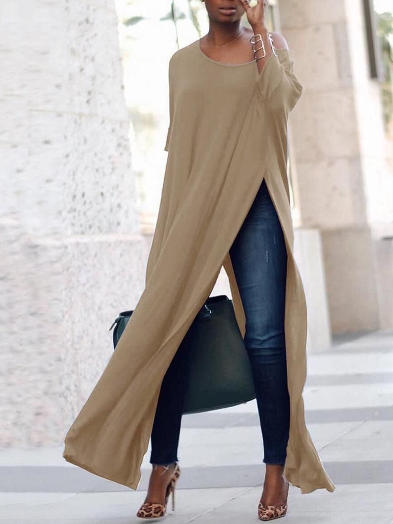 Extra Long Tunic Tops for
  Leggings Outfit Ideas