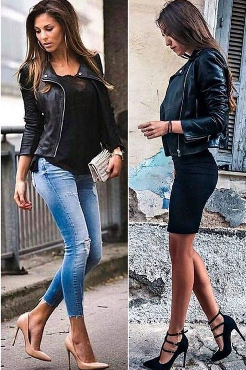 Leather Motorcycle Jacket
  Outfit Ideas for Ladies