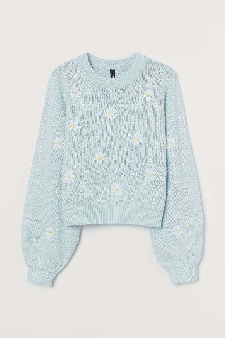Light Blue Sweater Outfits for
  Ladies
