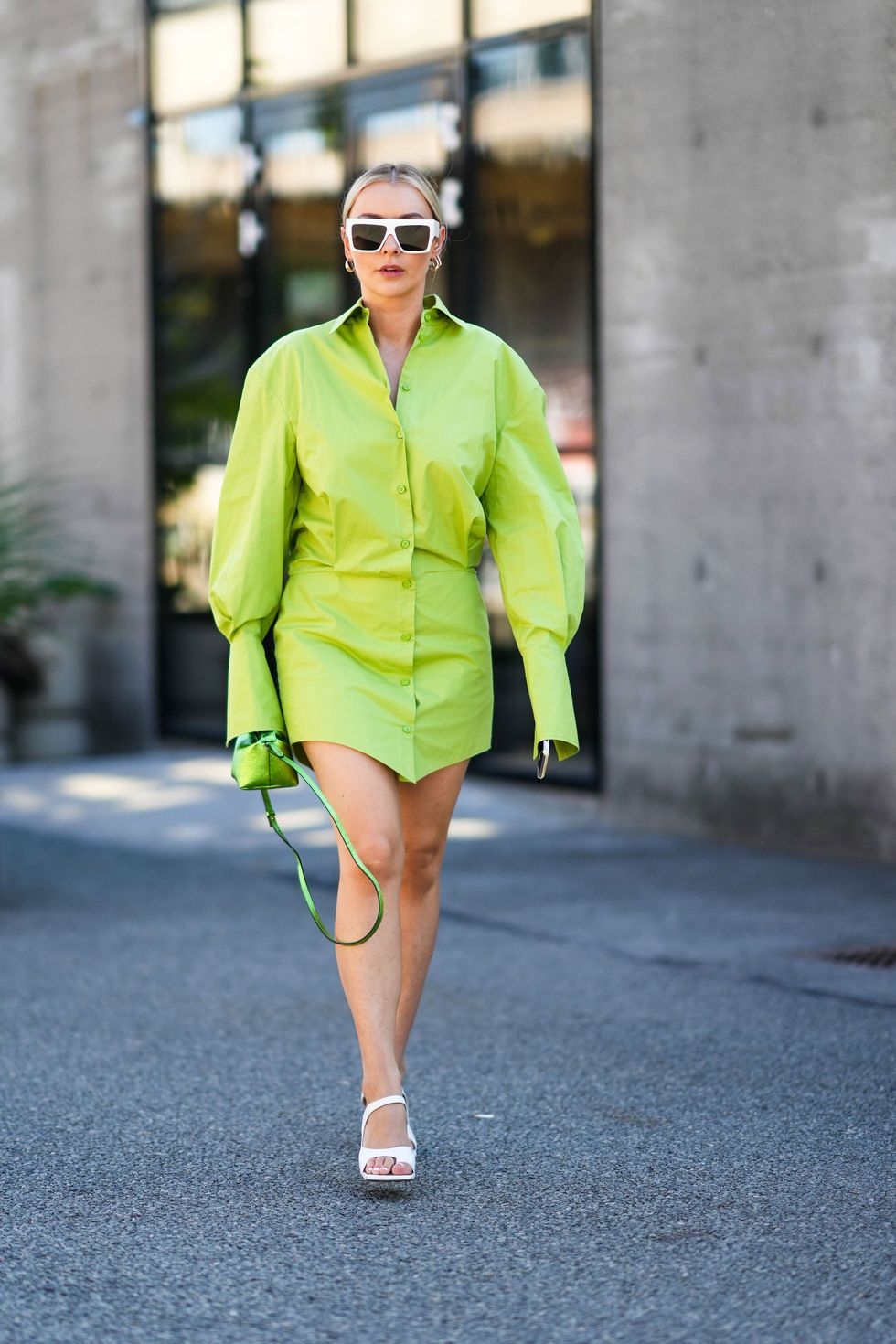 Lime Green Dress Outfit Ideas