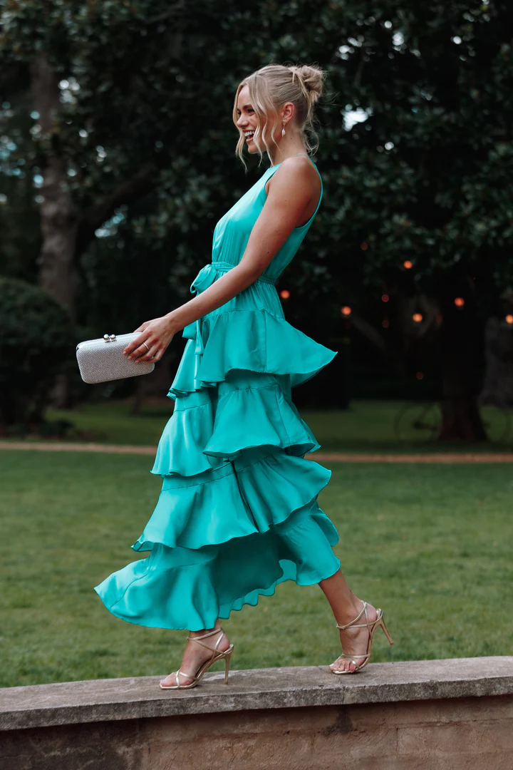 Outfit Ideas Teal Cocktail
  Dress