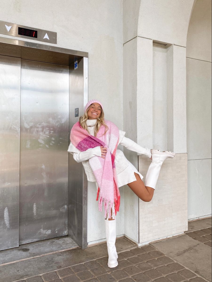 Pink Scarf Outfit Ideas for
  Ladies