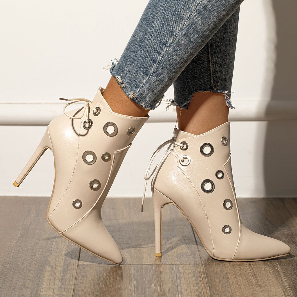 Pointed Toe Ankle Boots for
  Women