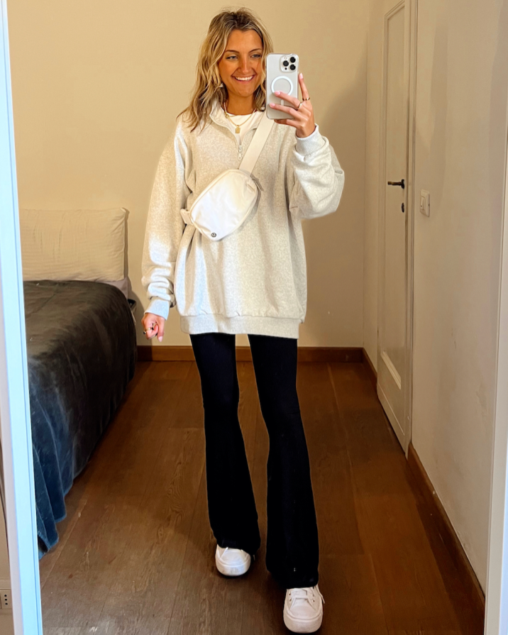 Quarter Zip Pullover Outfit
  Ideas