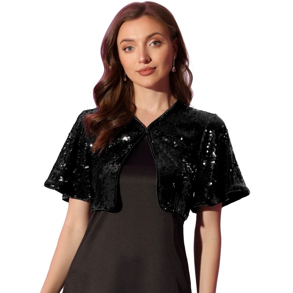 Sparkly Crop Shiny Outfits for
  Women