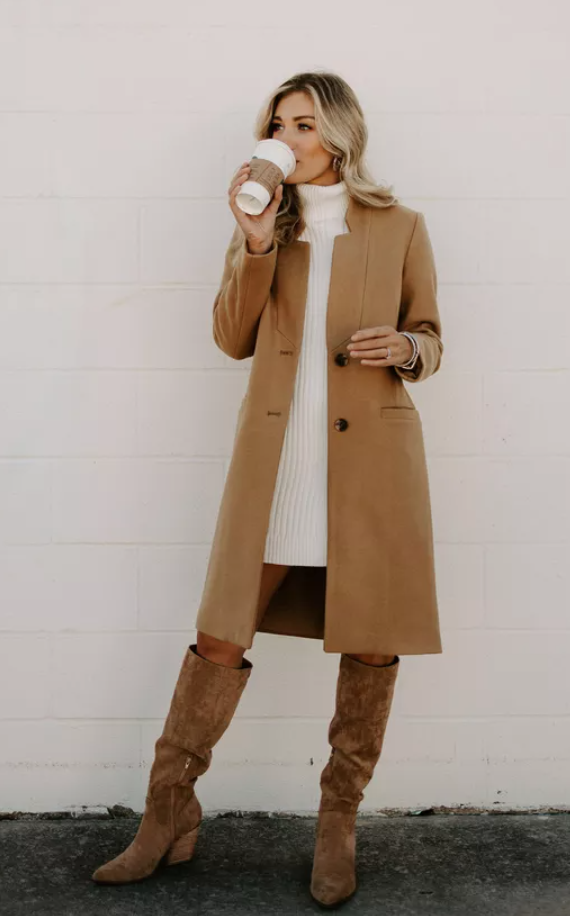 Sweater Coat Outfit Ideas for
  Women