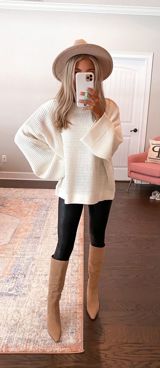 Sweater Leggings Outfit Ideas
  for Women