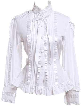 White Ruffle Blouse Outfit
  Ideas for Women