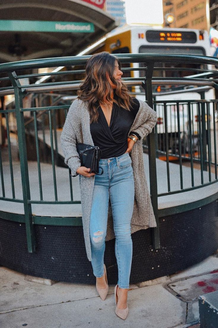 Wrap Cardigan Outfit Ideas